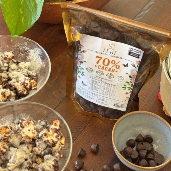 GOTAS DE CHOCOLATE 70% - 500g - Imagem 3